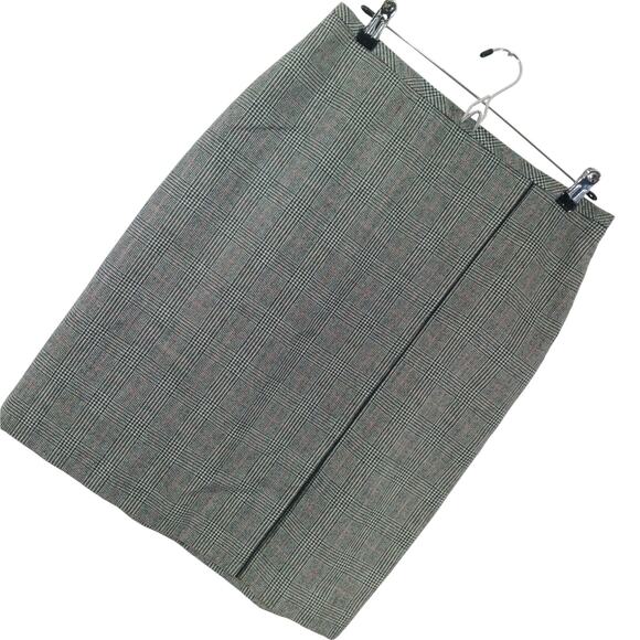 NWOT! BROOKS BROTHERS! FINE WOOL! BLACK, WHITE & RED PLAID CLASSIC SKIRT! SZ 10 - Picture 8 of 8